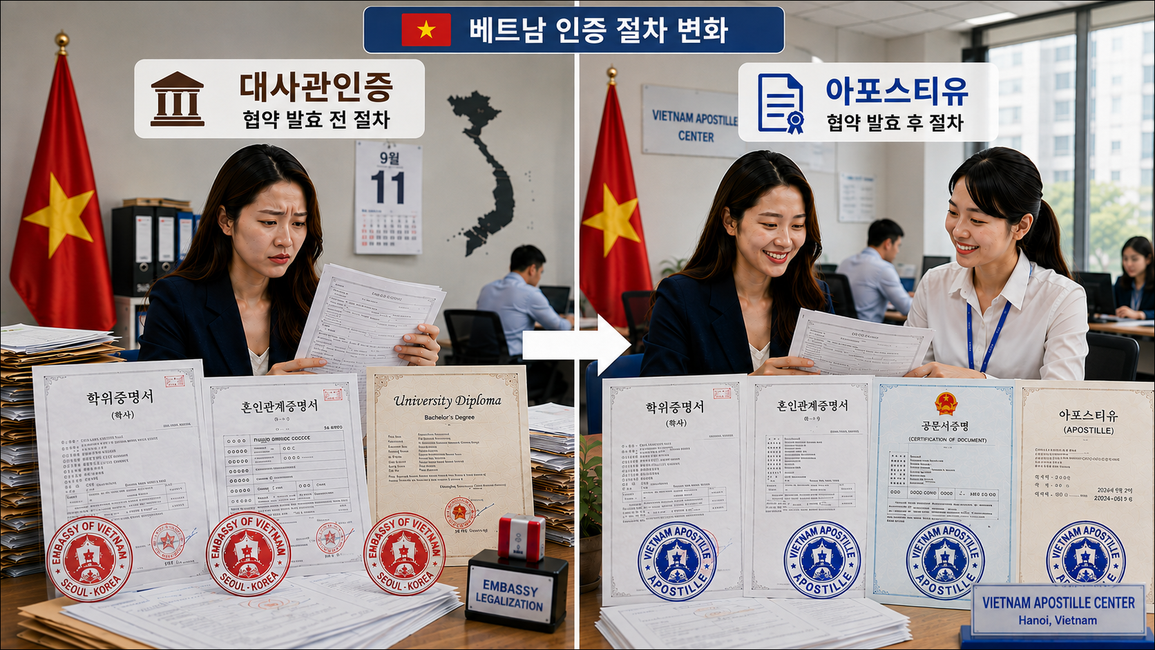 베트남 아포스티유 시행 준비 본격화… 한국통합민원센터, 서류 인증 서비스 변화